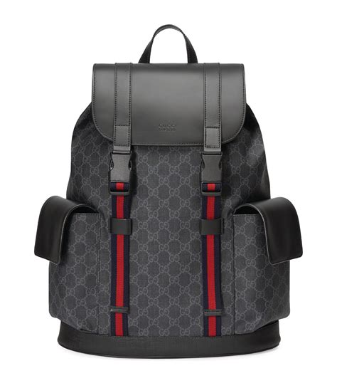 leather gucci backpack